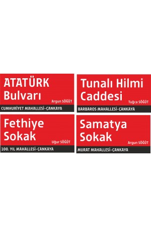 Ankara Sokak Tabelaları